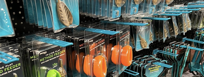new fishing products on display